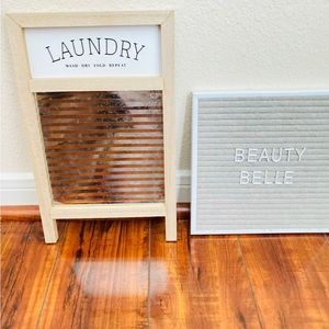 Target Laundry wooden sign decor